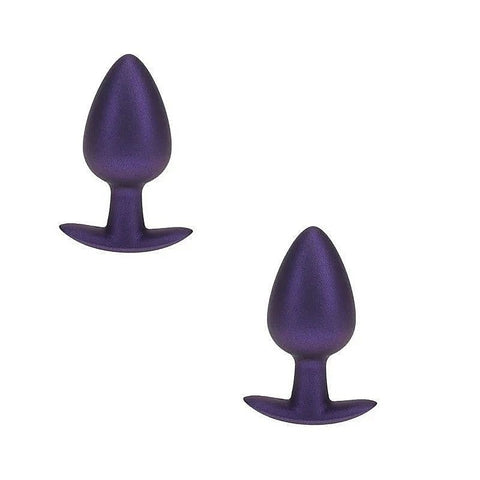 OUCH! 8.9 cm Large Metallic and Soft Silicone Anal Plug