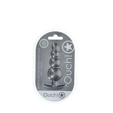 Beaded Metallic Silicone Anal Plug by Shots Toys