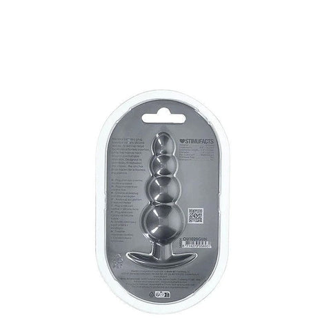 Beaded Metallic Silicone Anal Plug by Shots Toys