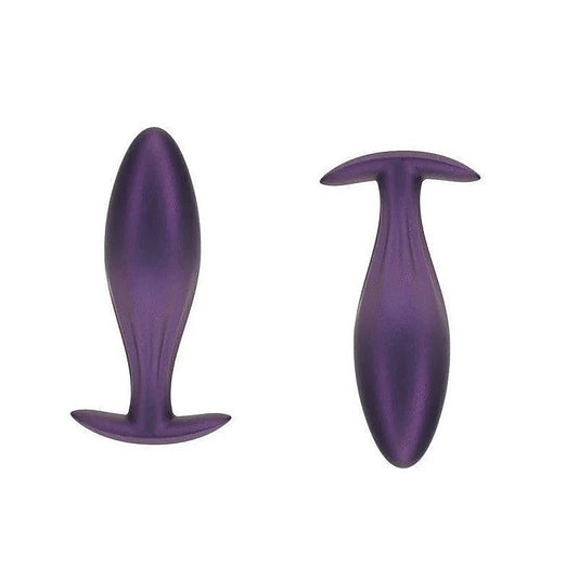 OUCH! Oval Shaped Metallic Anal Plug by Shots Toys