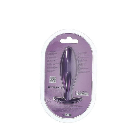 OUCH! Oval Shaped Metallic Anal Plug by Shots Toys