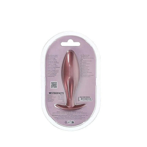 OUCH! Oval Shaped Metallic Anal Plug by Shots Toys