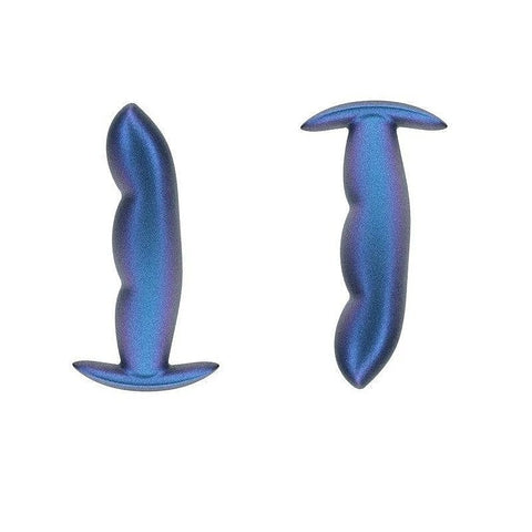 Finger Shaped Metallic Silicone Butt Plug by Shots Toys