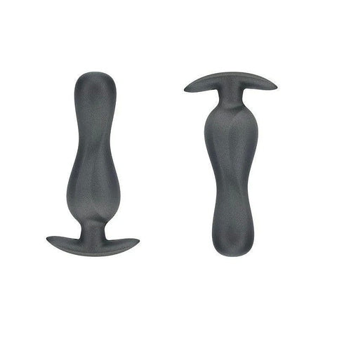 Shots OUCH! Curvy Metallic Silicone Anal Plug by Shots Toys