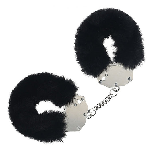 Heavy Duty Fluffy Bondage Hand Cuffs by Shots Toys