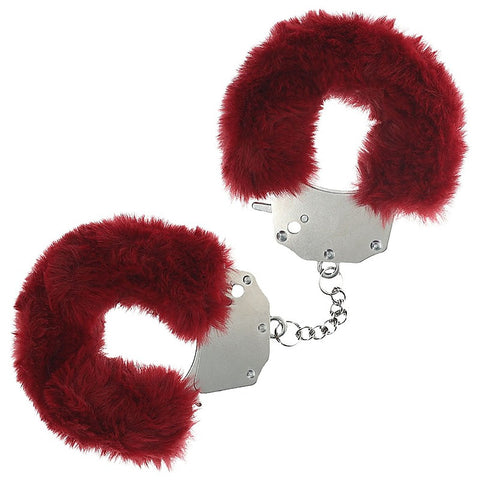 Heavy Duty Fluffy Bondage Hand Cuffs by Shots Toys