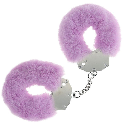 Heavy Duty Fluffy Bondage Hand Cuffs by Shots Toys