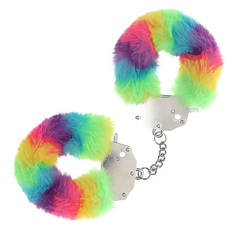 Heavy Duty Fluffy Bondage Hand Cuffs by Shots Toys