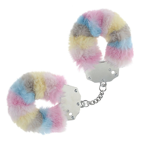 Heavy Duty Fluffy Bondage Hand Cuffs by Shots Toys