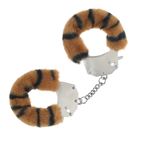 Heavy Duty Fluffy Bondage Hand Cuffs by Shots Toys