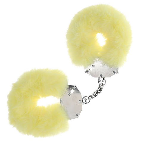 Heavy Duty Fluffy Bondage Hand Cuffs by Shots Toys
