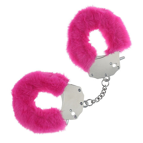 Heavy Duty Fluffy Bondage Hand Cuffs by Shots Toys