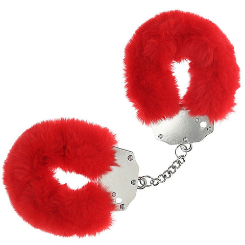 Heavy Duty Fluffy Bondage Hand Cuffs by Shots Toys
