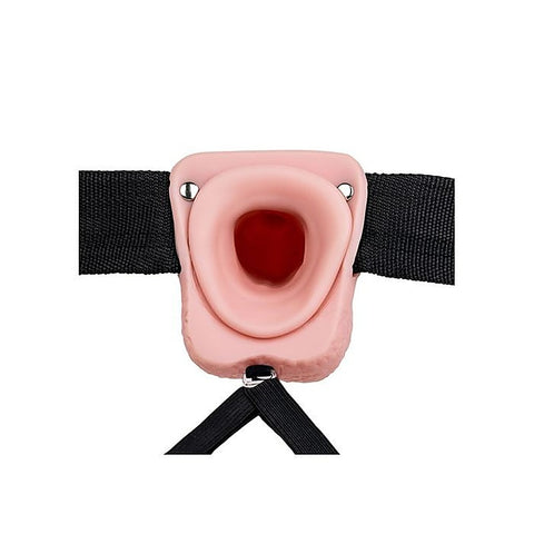 REALROCK Vibrating Hollow Strapon Dildo & Balls