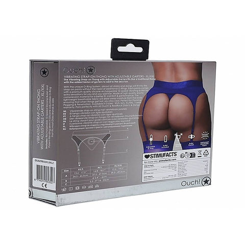 Ouch! Vibrating Strap-on Thong by Shots Toys