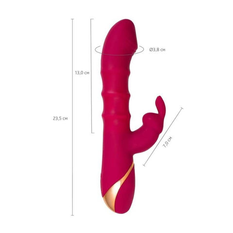 JOS Tenty Rabbit Vibrator with Moving Shaft Rings by ToyFa