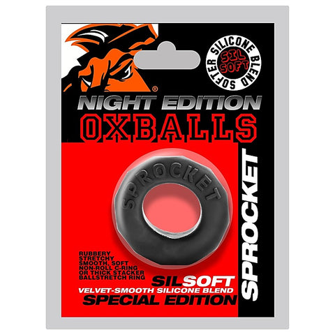 Sprocket Comfort No-Roll Cock Ring Night by OxBalls