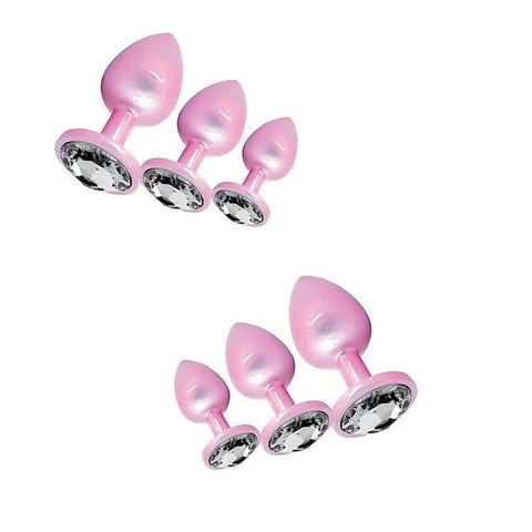 SXE Stainless Steel Comfort 3 Piece Butt Plug Set