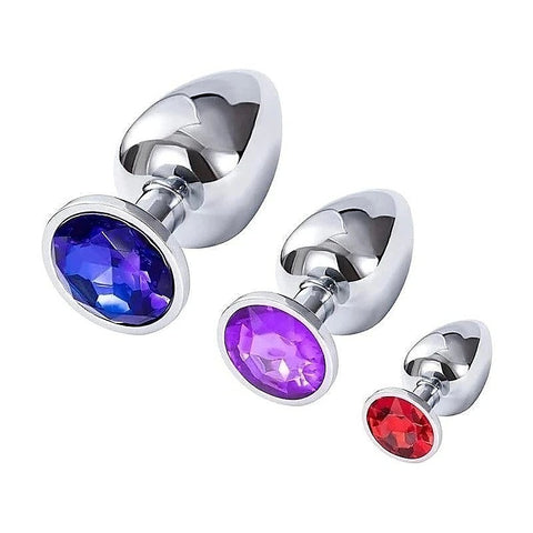 SXE Stainless Steel Comfort 3 Piece Butt Plug Set