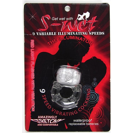 S Wet Illuminator Vibrating Cock Ring by NU Sensuelle