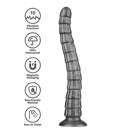 Vibrax Slider King Sized Rechargeable Vibrating Dildo