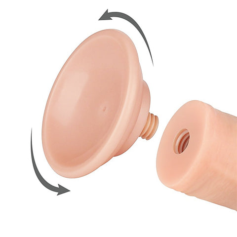 Sliding Skin Dual Layer Realistic Dong With Flexible Skin Flesh