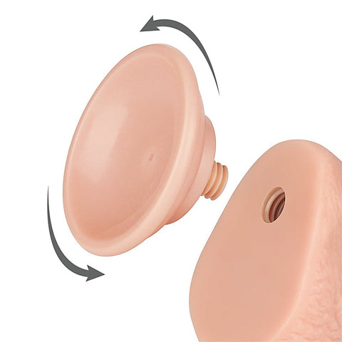 Sliding Skin Dual Layer Realistic Dong With Flexible Skin Flesh