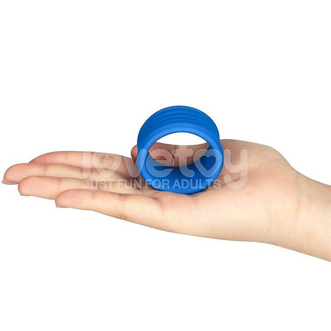 Pinnacle Pro Deep Rib Grip Stretchy Cock Ring by Lovetoy