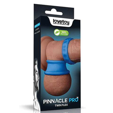 Pinnacle Pro Twin Flex Stretchy Cock and Balls Cock Rings