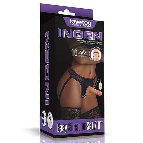 Ingen Multi Functions Vibrating Easy Strap-On Set by Lovetoy