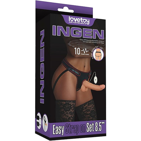 Ingen Multi Functions Vibrating Easy Strap-On Set by Lovetoy