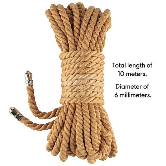 Rebellion Reign Natural Bondage Play Rope by Lovetoy