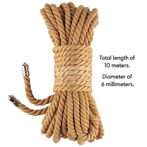 Rebellion Reign Natural Bondage Play Rope by Lovetoy