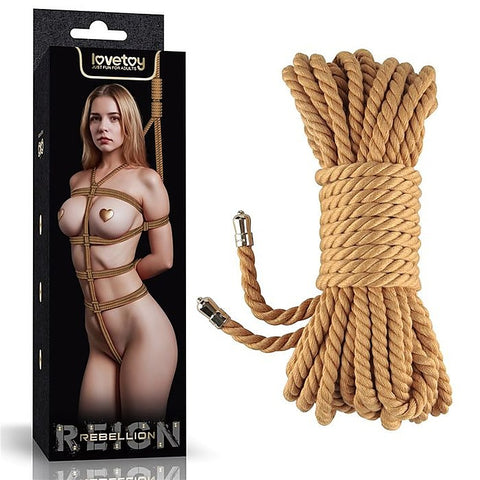 Rebellion Reign Natural Bondage Play Rope by Lovetoy