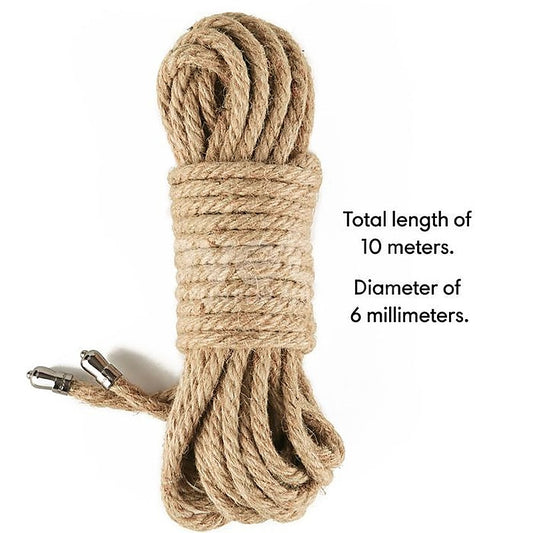 Rebellion Reign Hemp Rustic Bondage Play Rope by Lovetoy