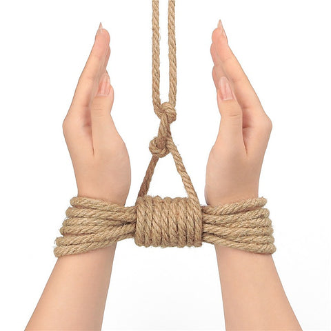 Rustic Hemp Bondage Rope by Lovetoy