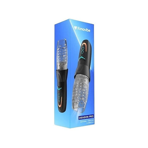 Dragon Pro Rechargeable Rotating Male Masturbator by Amovibe