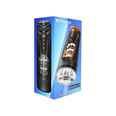 Warrior Rechargeable Thrusting Male Masturbator by Amovibe