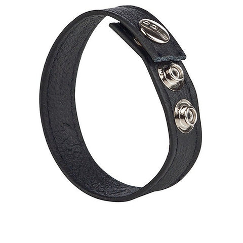 Colt Adjustable 3 Snap Leather Strap Cock Ring