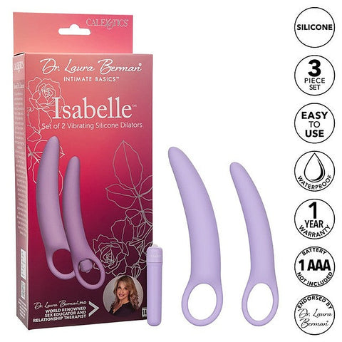 Isabelle Vibrating Silicone Dilator Set of 2