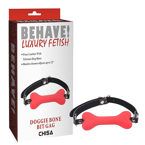 Behave Doggie Bone Adjustable BDSM Play Bit Gag by Chisa