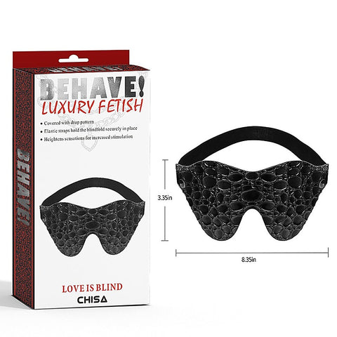 LOVE IS BLIND Drop Pattern BDSM Mask by Chisa
