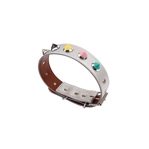 Behave Soft and Smooth Bondage Collar with Thorns by Chisa