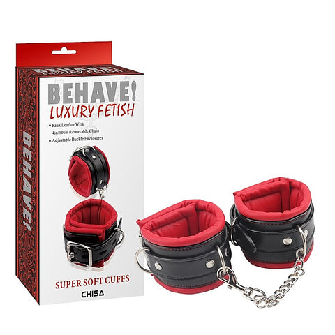 Behave Super Soft BDSM Ankle Cuffs by Chisa