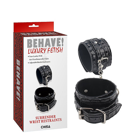 Behave Surrender Adjustable Wrist Restraints by Chisa