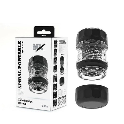 MX Spiral Portable Quin Cup Male Stroker by Chisa