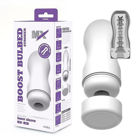 MX Boost Bulbed Latex Free Male Stroker by Chisa