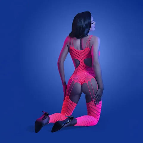 Radiant Rhinestone Glow Bodystocking by Fantasy Lingerie