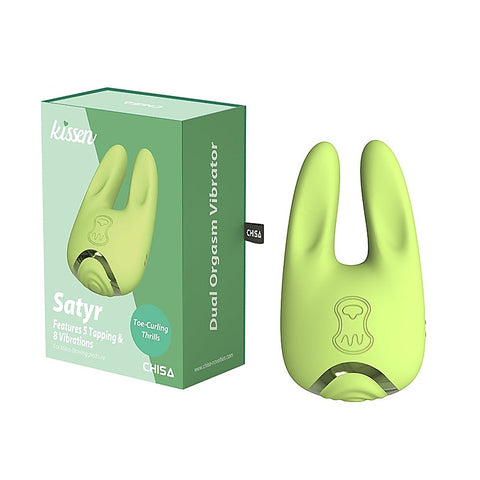 Kissen Satyr Waterproof Silicone Clitoral Vibrator by Chisa