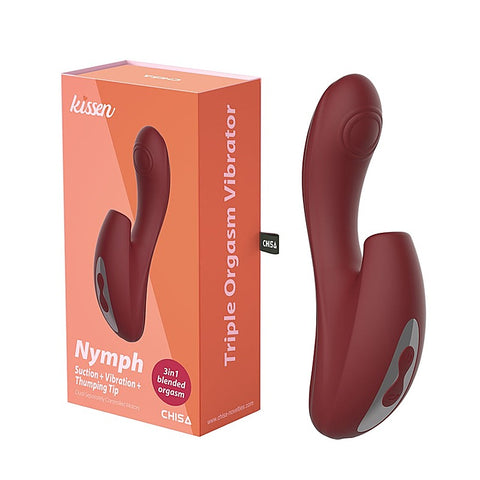 Kissen Nymph 10 Suction Pattern G Spot Vibrator by Chisa